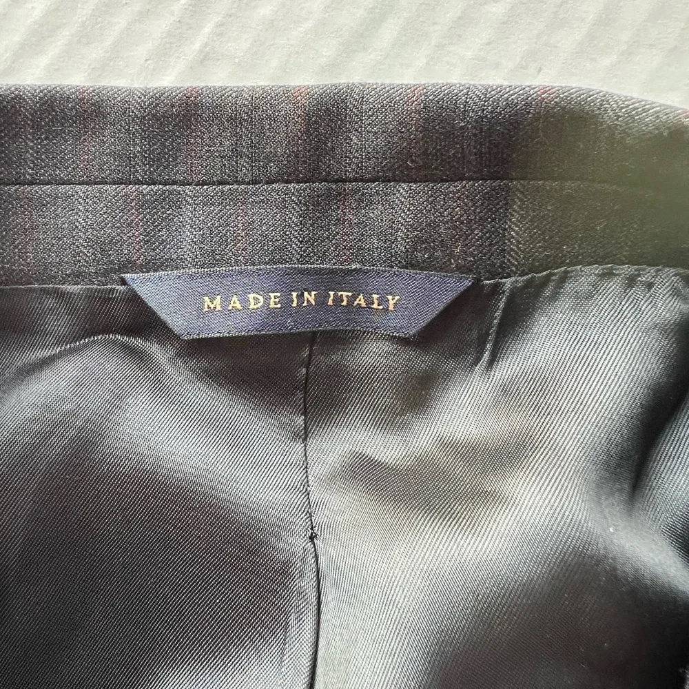 Classic Gray Pinstripe Men's Blazer